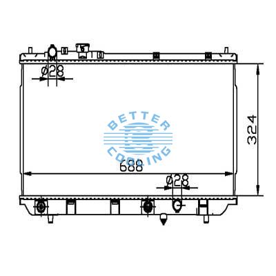 Auto Radiator For Mazda 95-98 Protege Dpi: 1829