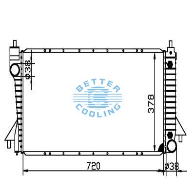 Auto Radiator For Ford 96-03 Tourus Dpi: 1830