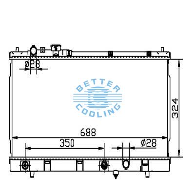 Auto Radiator For Mazda 95-98 Protege Dpi: 1832