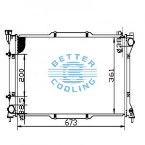 Auto Radiator For Ford 99-04 Pickup(f-series) Dpi: 2401/2257