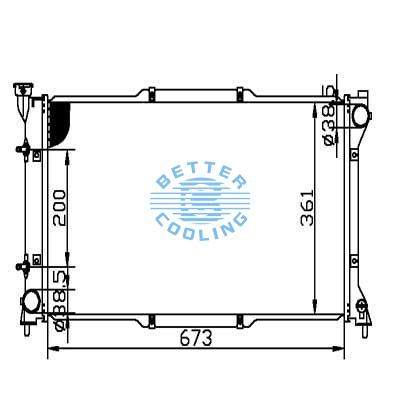 Auto Radiator For Subaru 95-99 Legacy Dpi: 1839