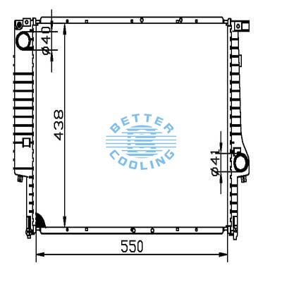 Auto Radiator For Bmw 325i 91-95/ M3 92-98/530i 88-/730i 86- Dpi: 1841