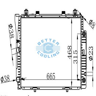 Auto Radiator For Mercedes Benz 92 300 Se/sel 95-99 S320 Dpi: 1847