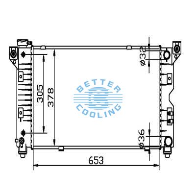 Auto Radiator For Chrysler 96-00 Town&country/voyager Dpi: 1850