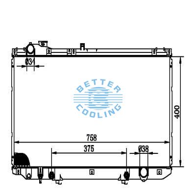 Auto Radiator For Lexus 93-97 Gs300 Dpi: 1854
