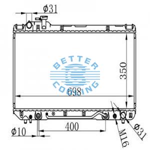 Auto Radiator For Honda 06-08 Ridgeline Dpi: 2830