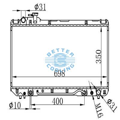 Auto Radiator For Toyota Rav4  96-97  Dpi: 1859