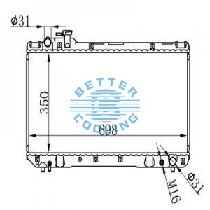 Auto Radiator For Subaru 95-96 Legacy Dpi: 2177/1853