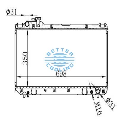 Auto Radiator For Toyota Rav4  96-97  Dpi: 1860