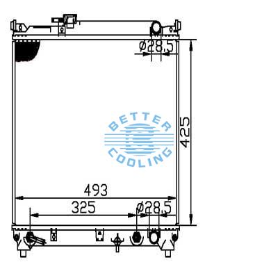 Auto Radiator For Suzuki  Sidekick/tracker 93-98 Dpi: 1864