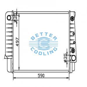 Auto Radiator For Pontiac 82-85 6000 Dpi: 855