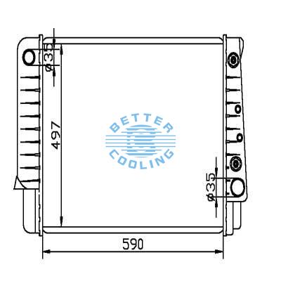 Auto Radiator For Volvo 940 2.0 1 Turbo 90 Dpi: 1871