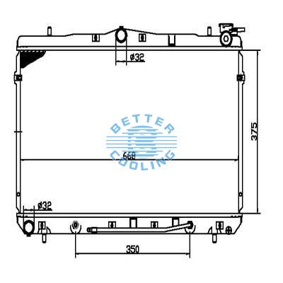 Auto Radiator For Ford 94-95 Thunderbird Dpi: 1879