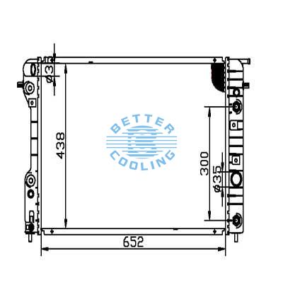 Auto Radiator For Cadillac Catera 97-99 Dpi: 1881