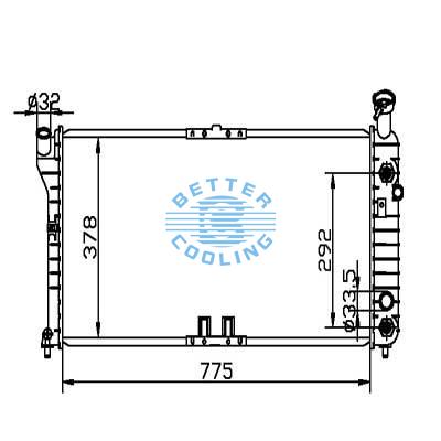 Auto Radiator For Pontiac 97-03 Grand Prix Dpi: 1888