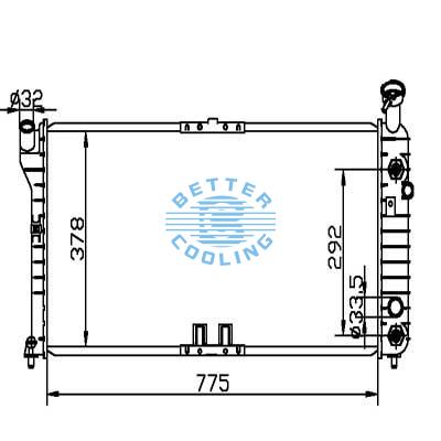 Auto Radiator For Pontiac 00-03 Grand Prix Dpi: 1889