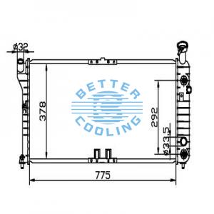 Auto Radiator For Mercury 06 Mountaineer Dpi: 2816/2952