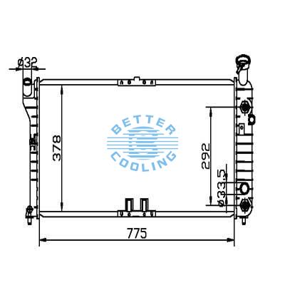 Auto Radiator For Buick 97-99  Regal Dpi: 1890