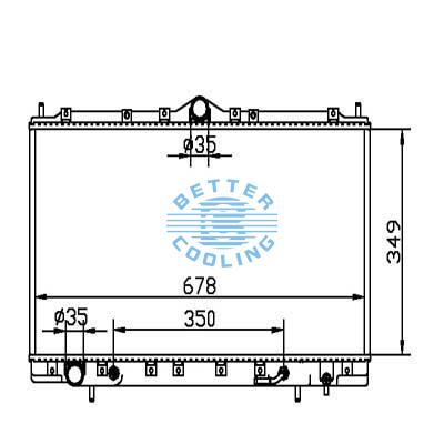 Auto Radiator For Chrysler 95-00 Sebring Dpi: 1892