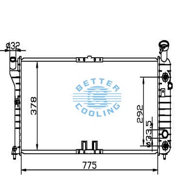 Auto Radiator For Pontiac 00-03 Grand Prix Dpi: 1894