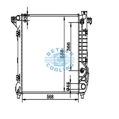 Auto Radiator For Dodge Dakota 97-00 Durango 97-99 Dpi: 1905