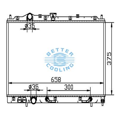 Auto Radiator For Mitsubishi Mirage 97-02 Dpi: 1907