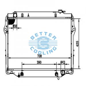 Auto Radiator For Kia 07-10 Sportage Dpi: 13074