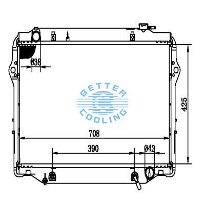 Auto Radiator For Lexus 96-97 Lx450 Dpi: 1918