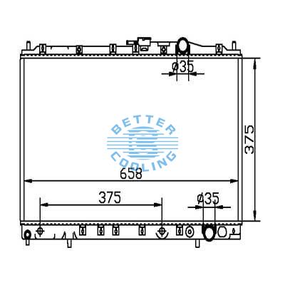 Auto Radiator For Chrysler 92-93 Summit Dpi: 1921