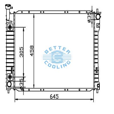 Auto Radiator For Mercury 96-98 Villager Dpi: 1924