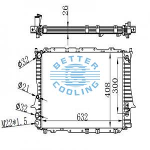 Auto Radiator For Gmc 75-91 Pickup(c/k/sierra Series) Dpi: 730