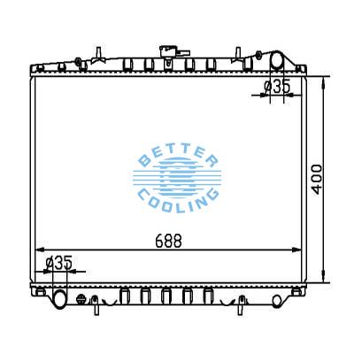 Auto Radiator For Nissan 90-94 Maxima Dpi: 1941/1242