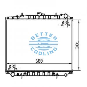 Auto Radiator For Dodge 01-05 Stratus Dpi: 2438