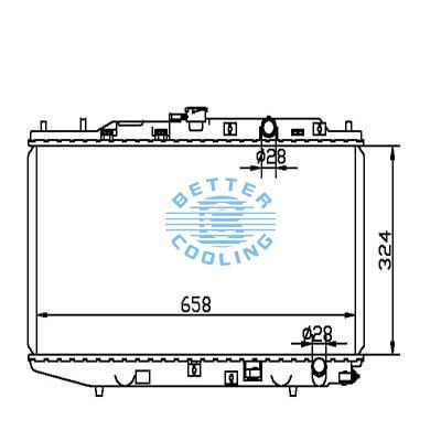 Auto Radiator For Honda 88-91 Civic Dpi: 1943