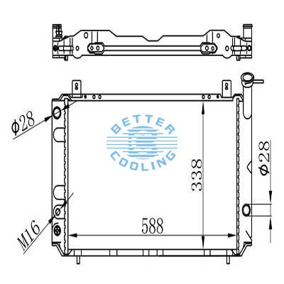 Auto Radiator For Nissan 82-86 Sentra Dpi: 1944/858