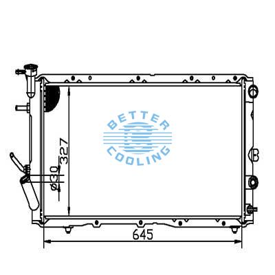 Auto Radiator For Subaru 85-89 Coupe/sedan/wagon Dpi: 1946