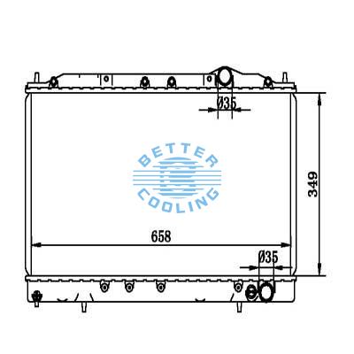 Auto Radiator For Eagle 90-94 Talon/2000 Gtx Dpi: 1949