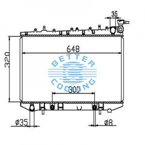 Auto Radiator For Hyundai 10-13 Tucson Dpi: 13150