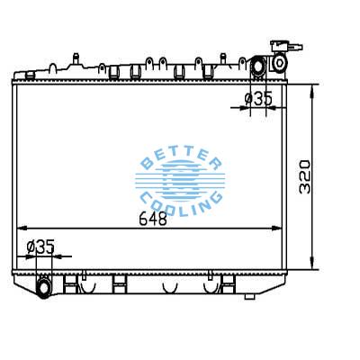 Auto Radiator For Nissan 95-98 200 Sx Dpi: 1978