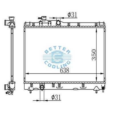 Auto Radiator For Toyota Celica At200 94-97 Dpi: 1981