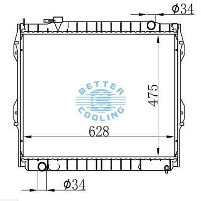 Auto Radiator For Toyota Tacoma Base/limited/s-runner/sr5 Dpi: 1986