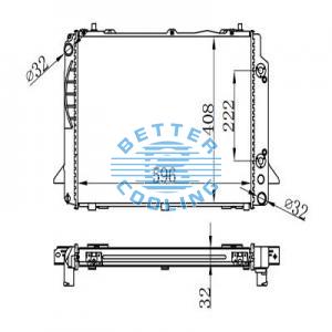 Auto Radiator For Chrysler 09-13 200/sebring Dpi: 2951