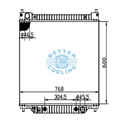Auto Radiator For Ford 96-04 E Series Van Dpi: 1994