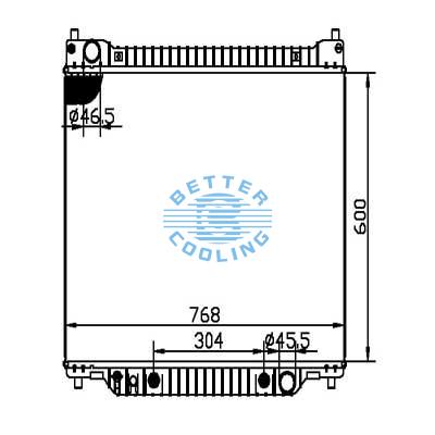 Auto Radiator For Ford 96-04 E Series Van Dpi: 1995