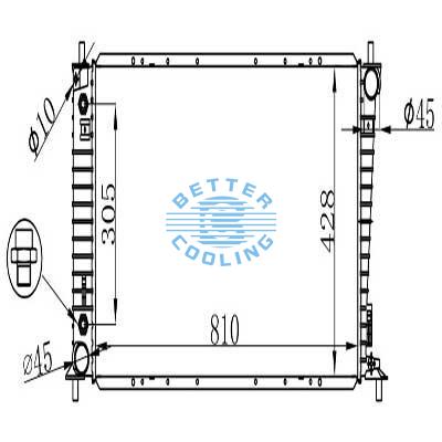 Auto Radiator For Ford 97 Expedition 97-98 Pickup(f-series) Dpi: 1997/2141