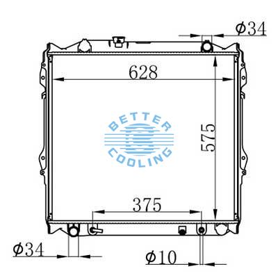 Auto Radiator For Toyota 4-runner  96-00  Dpi: 1998