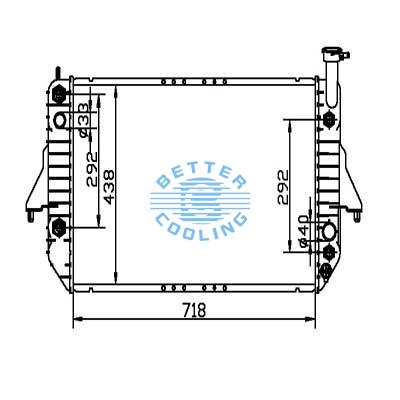 Auto Radiator For Chevrolet 96-05 Astro  Dpi: 2003/1786