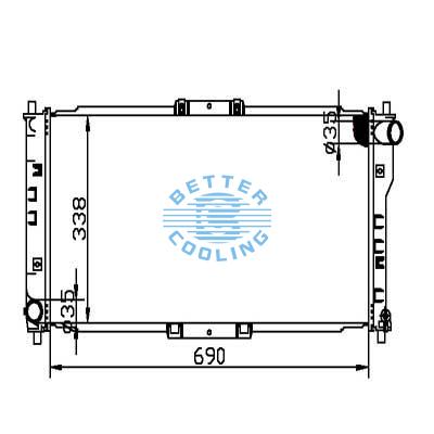 Auto Radiator For Mazda 98-99 626 Dpi: 2010