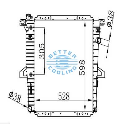 Auto Radiator For Ford Explorer 97-01  Dpi: 2018/2174