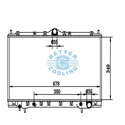 Auto Radiator For Eagle 95-98 Talon Dpi: 2024